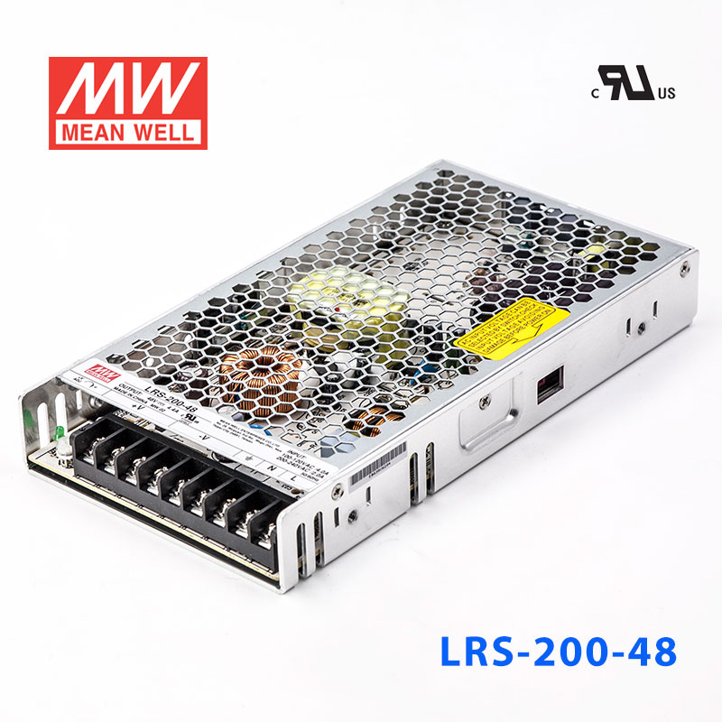 LRS-200-48 LRS-200-48 210W 48V4.4A输出（输入电压开关选择型)明纬超薄高性能开关电源