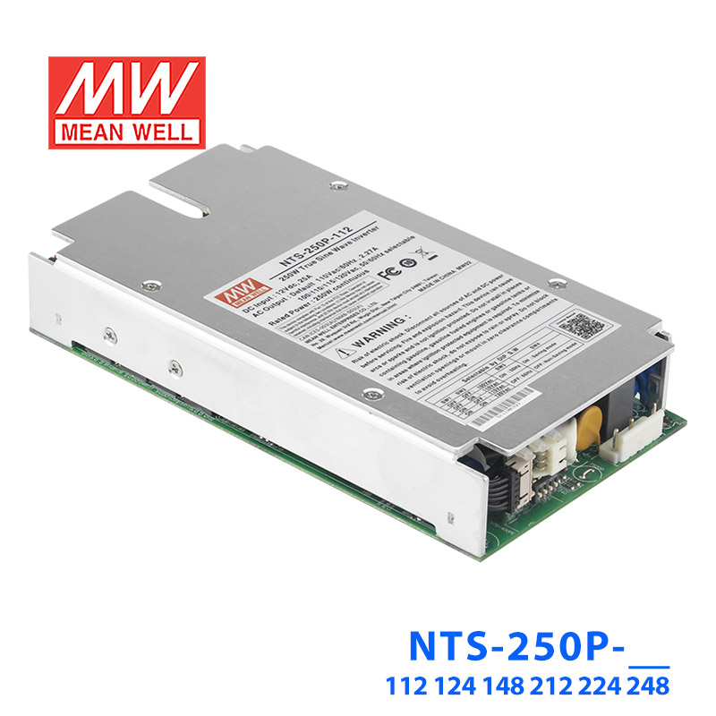 NTS-250P-212 NTS-250P-212明纬12V25A输入230VAC输出DC-AC逆变器内置纯正弦波