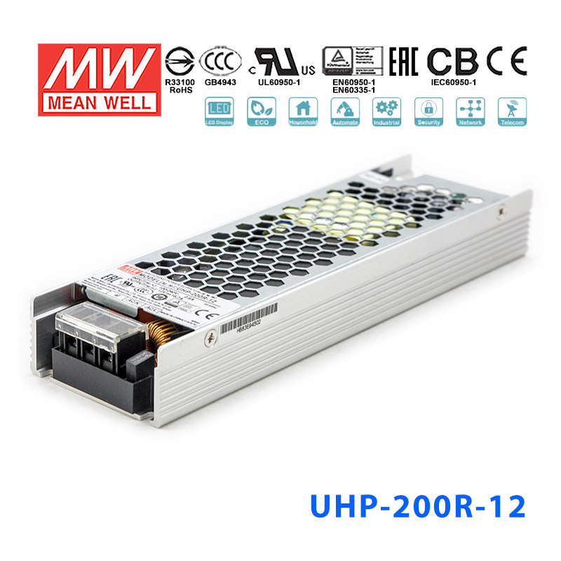 UHP-200R-48 UHP-200R-48 200W 48V 4.2A 明纬PFC高性能超薄电源(冗余功能)