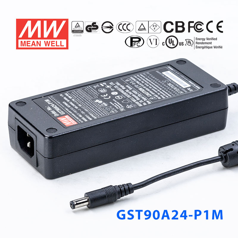 GST90A24-P1M GST90A24-P1M 90W 24V3.75A高效能低空载损耗绿色节能桌上型适配器