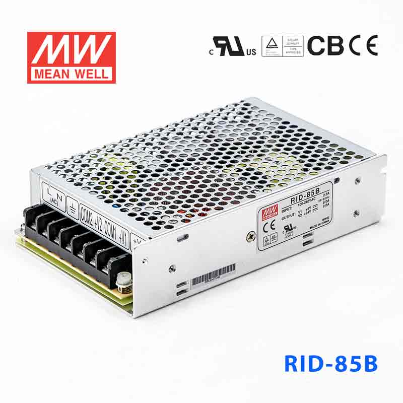 RID-85B RID-85B台湾明纬5V24V隔离双路电源85W直流5V8A+24V2A