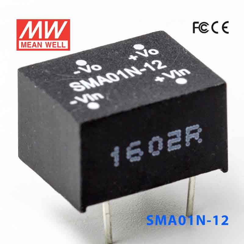 SMA01N-12 SMA01N-12 1W 24V-12V 非稳压单路输出明纬DC-DC转换模块电源