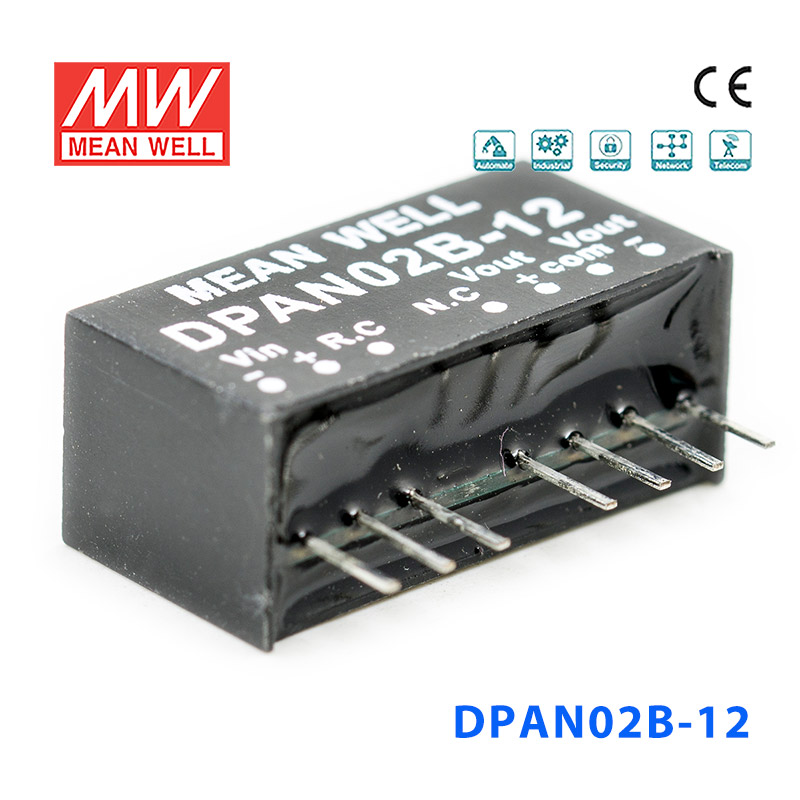DPAN02B-12 DPAN02B-12 2W 18~36V 转±12V 83mA非稳压双路输出DC-DC模块电源