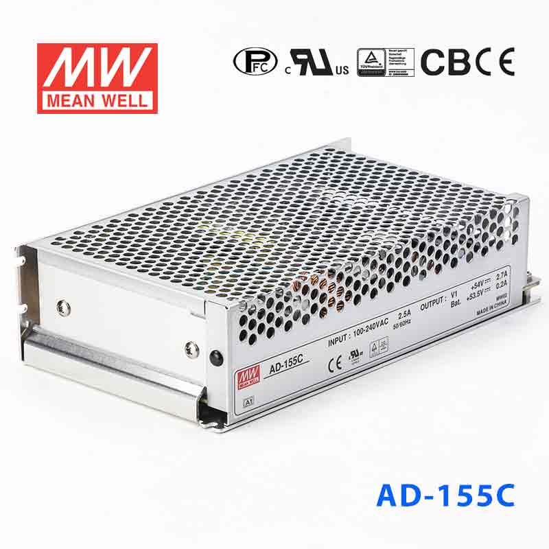 AD-155C AD-155C 155W 54V2.7A 单路输出带浮充电明纬不间断安防电源