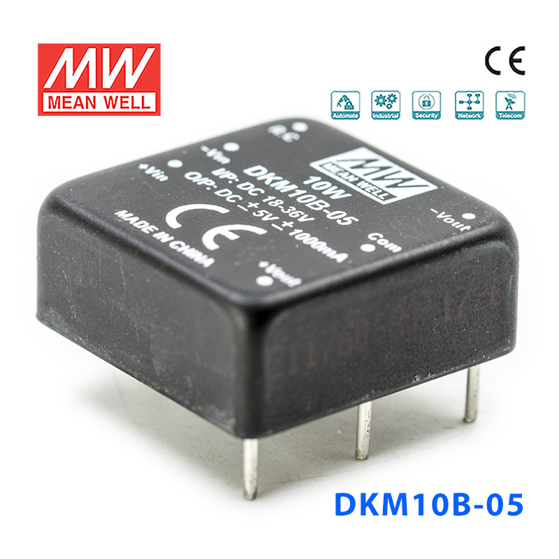 DKM10B-05 DKM10B-05 10W 18~36V 转 ±5V 1A 非稳压双路输出DC-DC模块电源