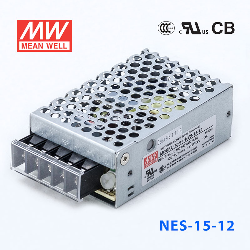 NES-15-12 NES-15-12 15.6W 12V 1.3A 单路输出CCC认证明纬开关电源(NE系列)