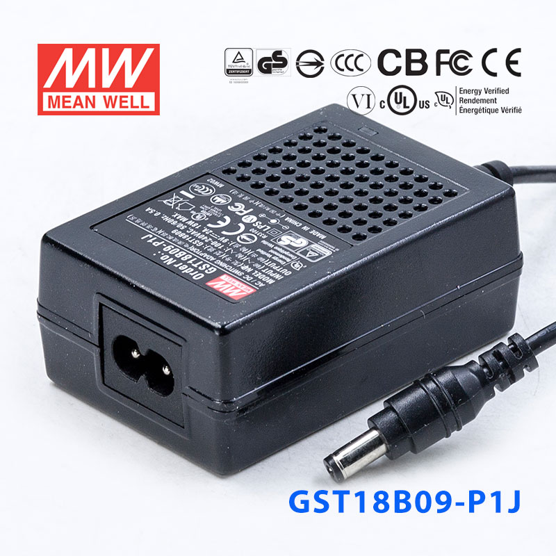 GST18B09-P1J GST18B09-P1J 18W 9V2A高效能低空载损耗绿色节能桌上型适配器