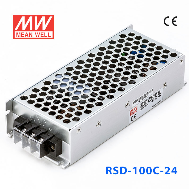 RSD-100C-24 RSD-100C-24 100W 28.8~67.2V 输入 24V 4.2A 输出铁道专用明纬DC-DC转换电源