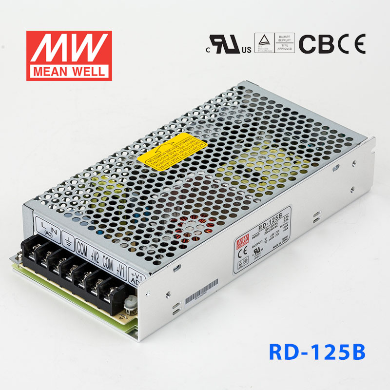 RD-125B RD-125B台湾明纬5V24V双路电源125W直流稳压5V4.6A+24V4.6A双组