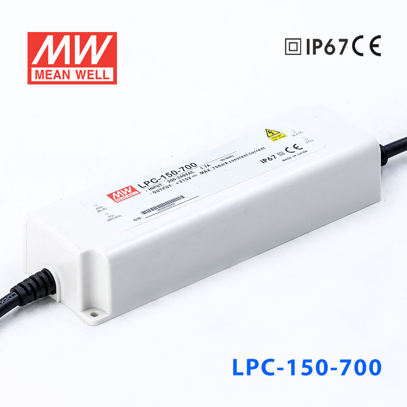 LPC-150-700 LPC-150-700 150W 700mA恒流输出明纬牌IP67防水塑壳LED电源