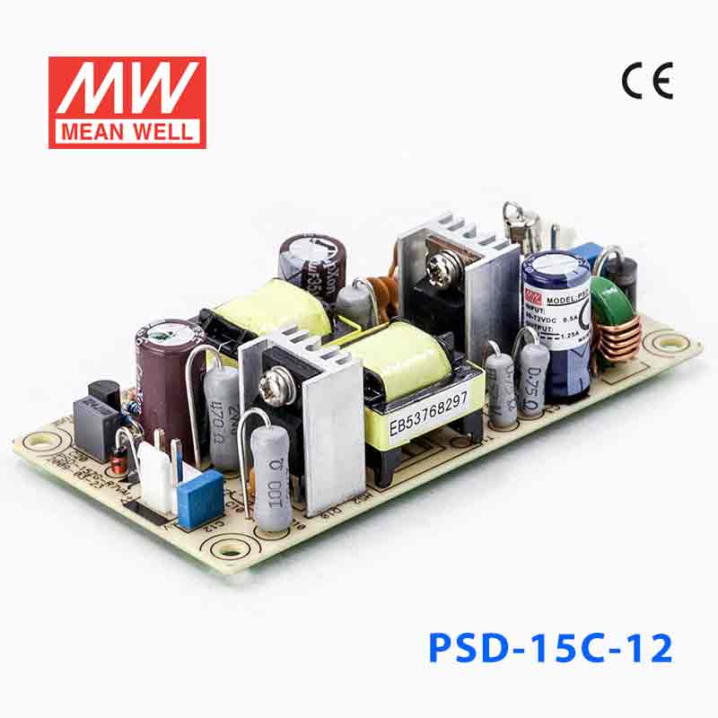 PSD-15C-12 PSD-15C-12 15W 36~72V 输入 12V 1.25A 单路输出PCB板明纬DC-DC变换电源