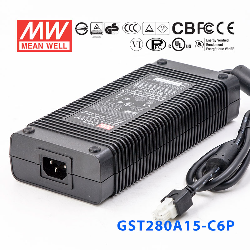 GST280A15-C6P GST280A15-C6P 255W 15V17A高效能低空载损耗绿色节能桌上型适配器