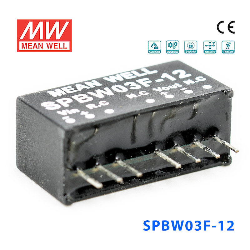 SPBW03F-12 SPBW03F-12 3W 9~36V 转 12V 0.25A 稳压单路输出DC-DC模块电源
