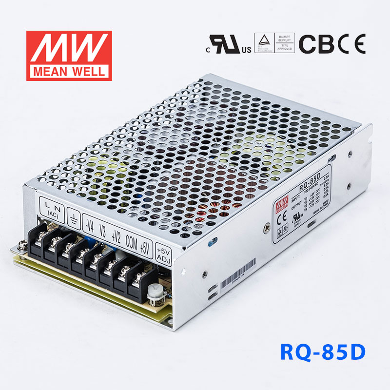 RQ-85D RQ-85D台湾明纬5V6A+12V2A+24V1A-12V0.5A四路开关电源84W四组