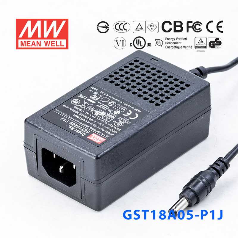 GST18A05-P1J GST18A05-P1J 15W 5V3A高效能低空载损耗绿色节能桌上型适配器