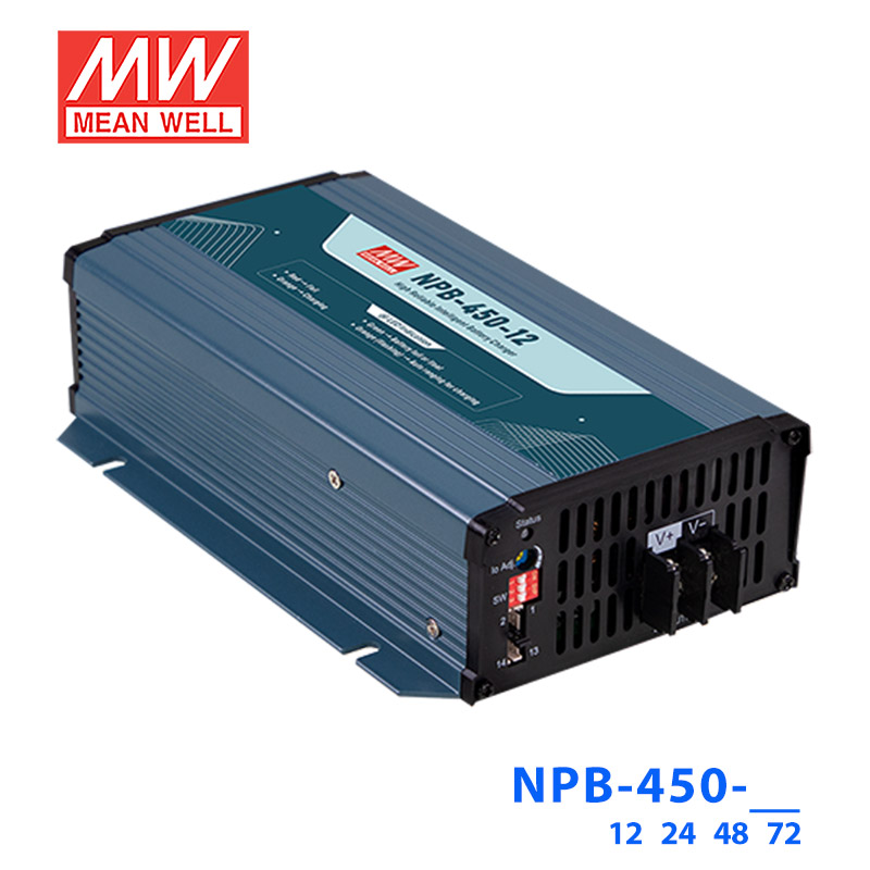 NPB-450-12 NPB-450-12明纬14.4V25A输出420W智能充电器2/3段式铅酸锂电池