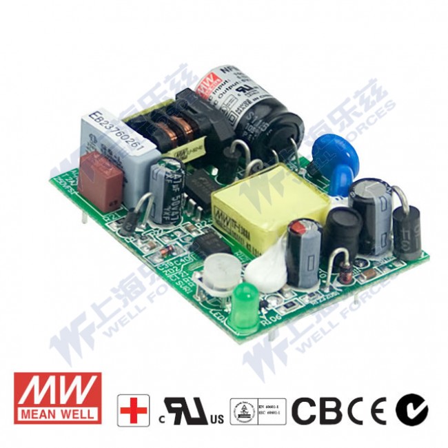 NFM-05-15 NFM-05-15 5W 15V 0.33A 微漏电PCB板单路输出板上插装型医用明纬开关电源