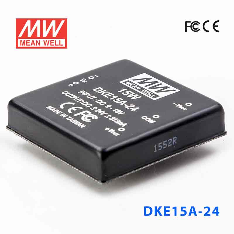 DKE15A-24 DKE15A-24 15W 9~18V 输入 ±24V 双路输出明纬DC-DC转换模块电源