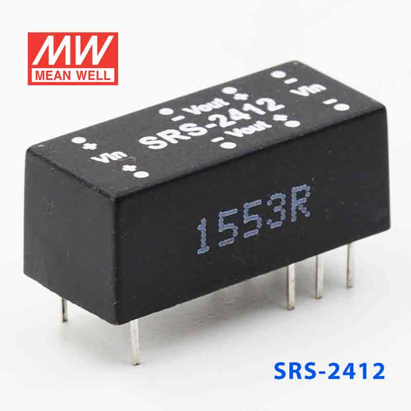 SRS-2412 SRS-2412 0.5W 24V-12V 稳压单组输出明纬DC-DC转换模块电源