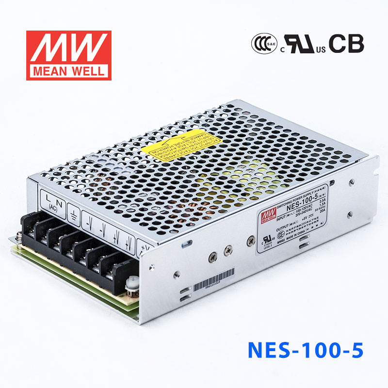 NES-100-5 NES-100-5 100W 5V20A 单路输出CCC认证明纬开关电源(NE系列)