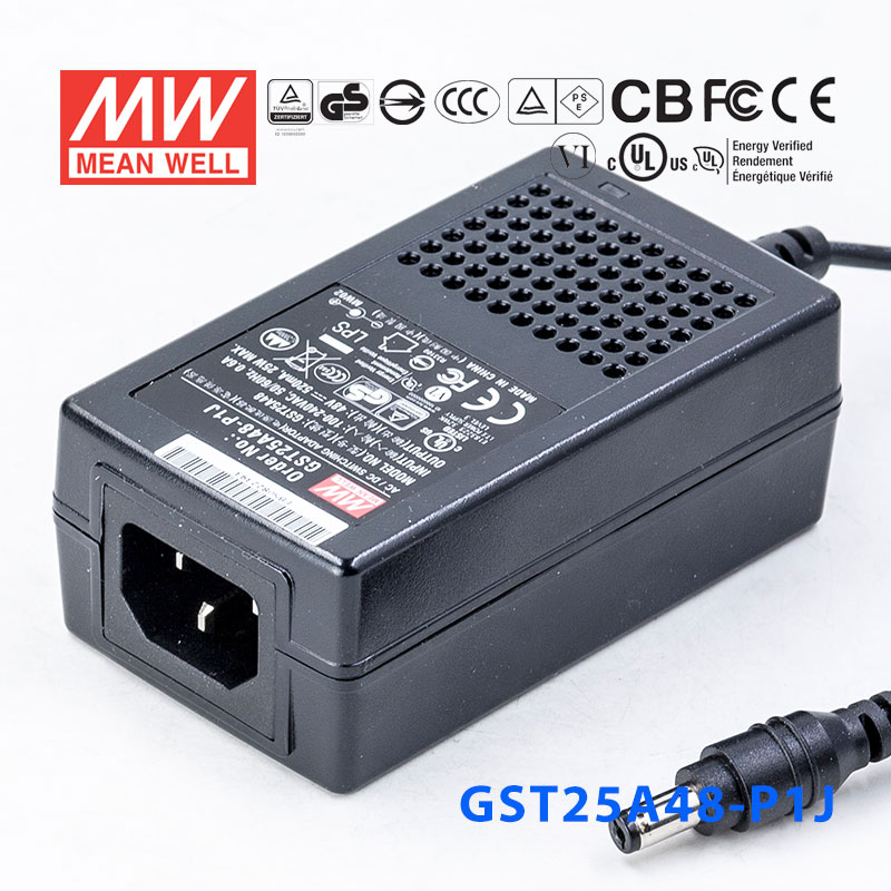GST25A48-P1J GST25A48-P1J 25W 48V0.52A高效能低空载损耗绿色节能桌上型适配器