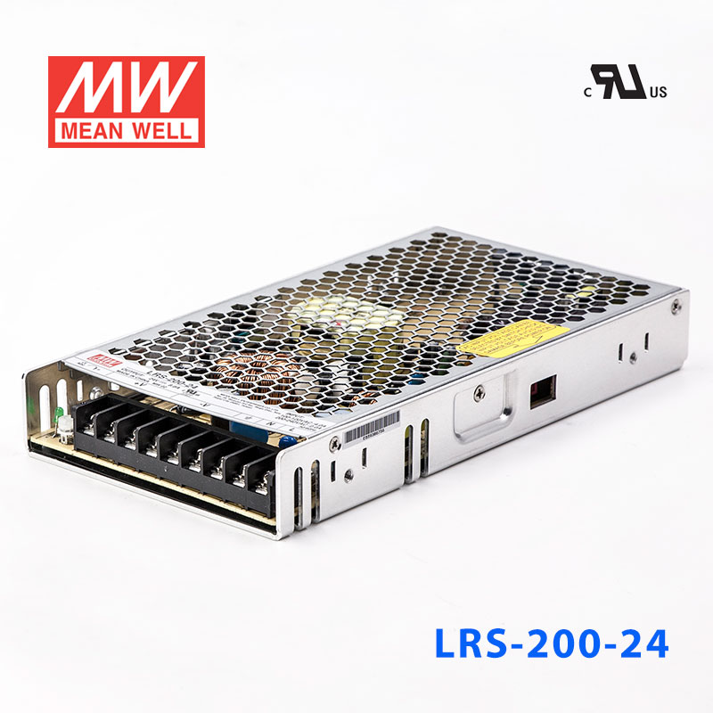LRS-200-24 LRS-200-24 210W 24V8.8A 输出（输入电压开关选择型)明纬超薄高性能开关电源