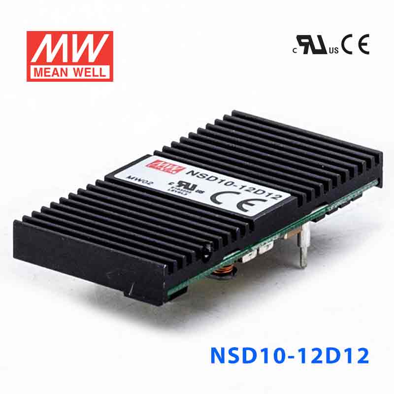 NSD10-12D12 NSD10-12D12 10W 9.8~36V 输入 ±12V 稳压双路输出板上型明纬DC-DC变换电源
