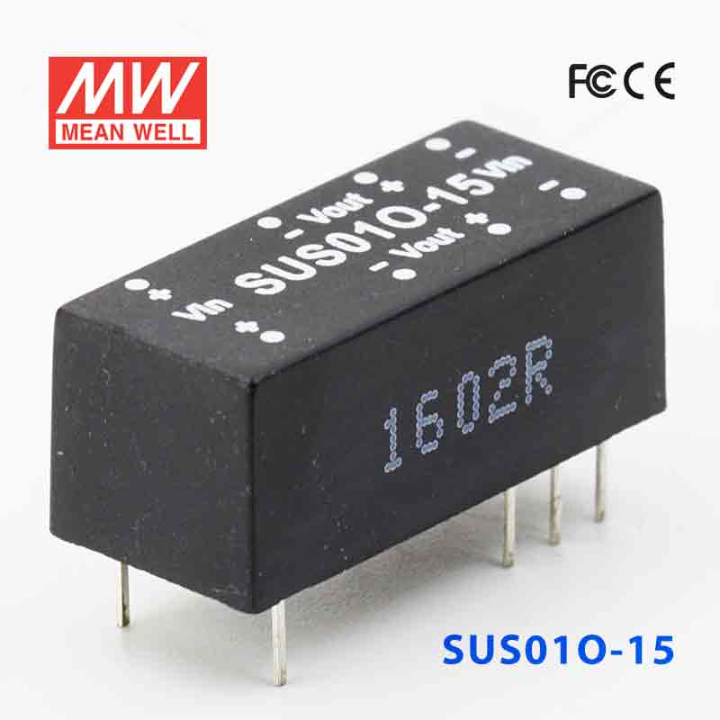 SUS01O-15 SUS01O-15 1W 48V-15V 非稳压单组输出明纬DC-DC转换模块电源