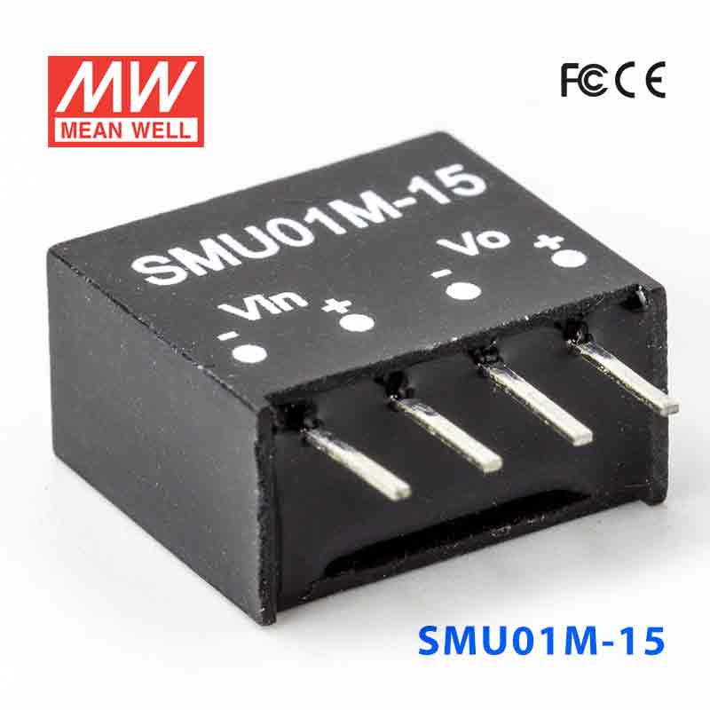SMU01M-15 SMU01M-15 1W 12V-15V 非稳压单路输出明纬DC-DC转换模块电源