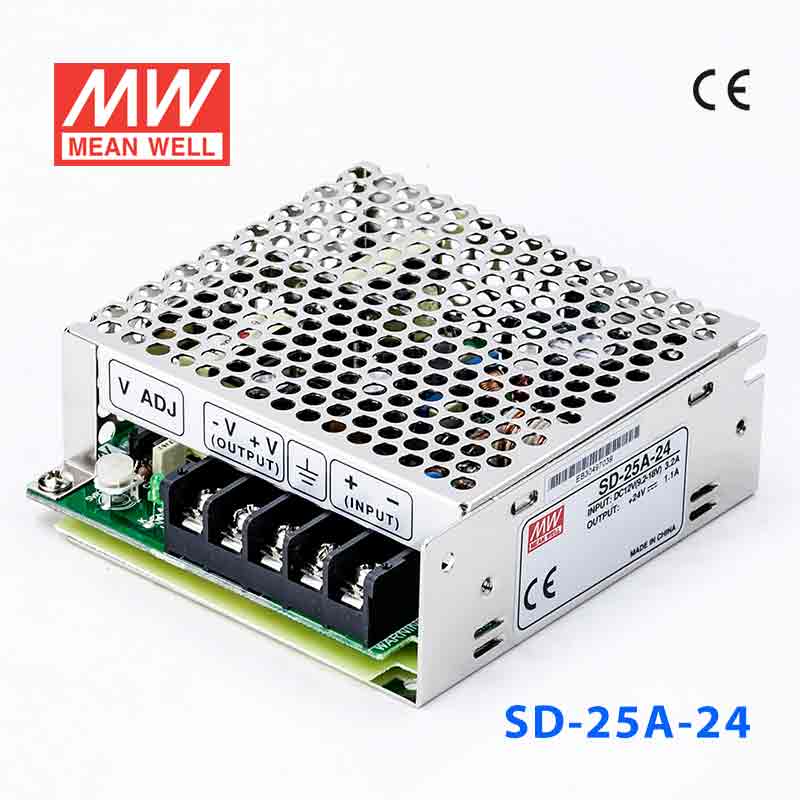 SD-25A-24 SD-25A-24 25W 9.2~18V 输入 24V 1.1A 输出有外壳明纬DC-DC转换电源
