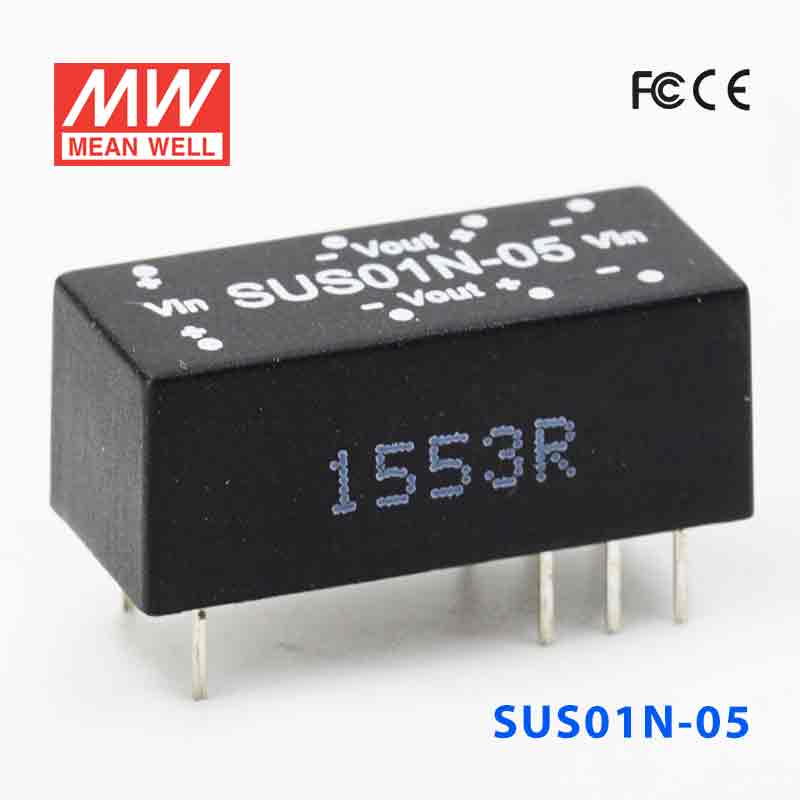 SUS01N-05 SUS01N-05 1W 24V-5V 非稳压单组输出明纬DC-DC转换模块电源