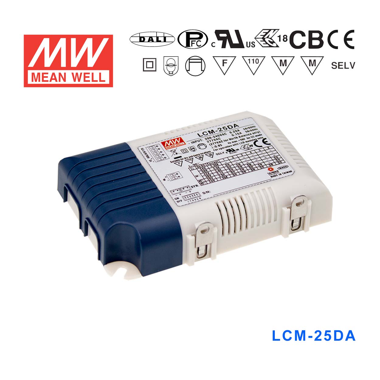LCM-25DA LCM-25DA 25W DALI界面/点动调光多档输出恒流电源