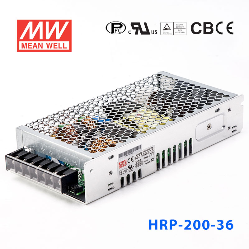 HRP-200-36 HRP-200-36 200W 36V5.7A 单路输出高性能内置有外壳明纬开关电源