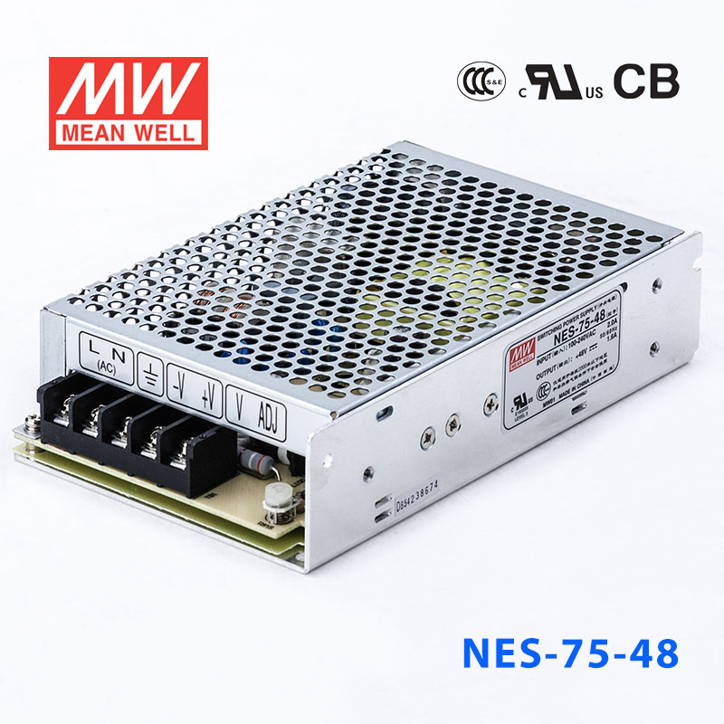 NES-75-48 NES-75-48 75W 48V1.6A 单路输出CCC认证明纬开关电源(NE系列)