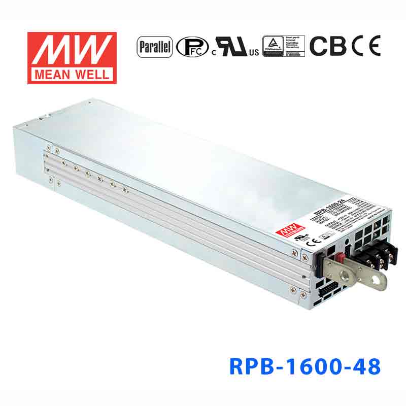 RPB-1600-48 RPB-1600-48 1600W 57.6V 27.5A 输出带PFC功能三段式可并联明纬电池充电器