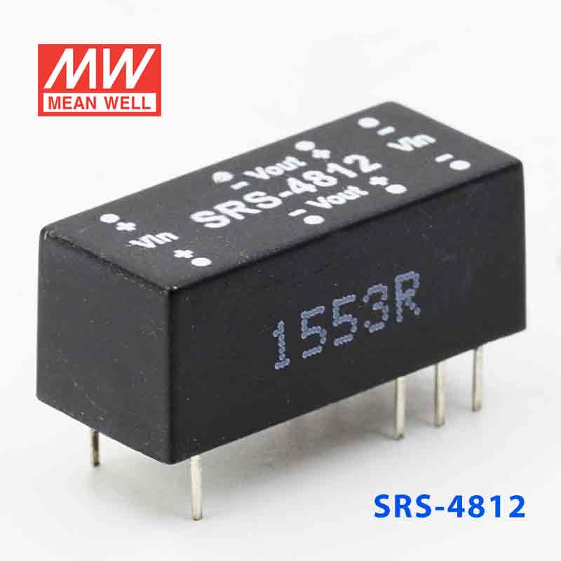 SRS-4812 SRS-4812 0.5W 48V-12V 稳压单组输出明纬DC-DC转换模块电源