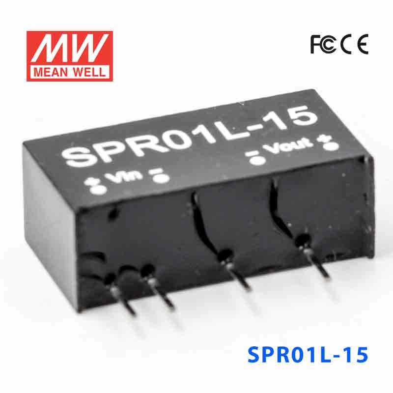 SPR01L-15 SPR01L-15 1W 5V-15V 稳压单路输出明纬DC-DC转换模块电源