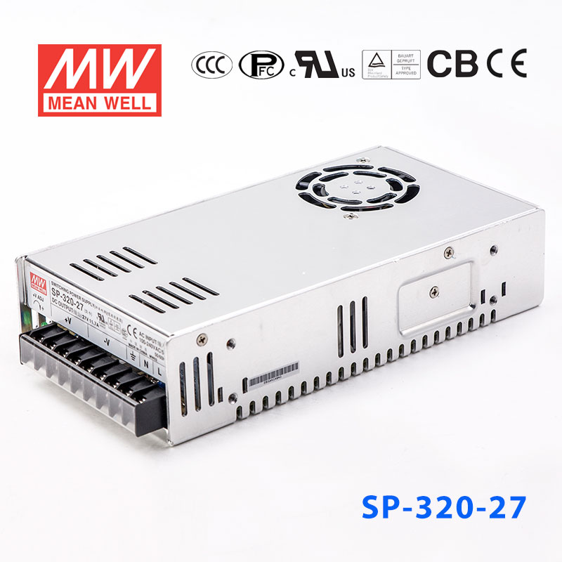 SP-320-27 SP-320-27 320W 27V11.7A 单路输出带PFC功能CCC认证明纬开关电源