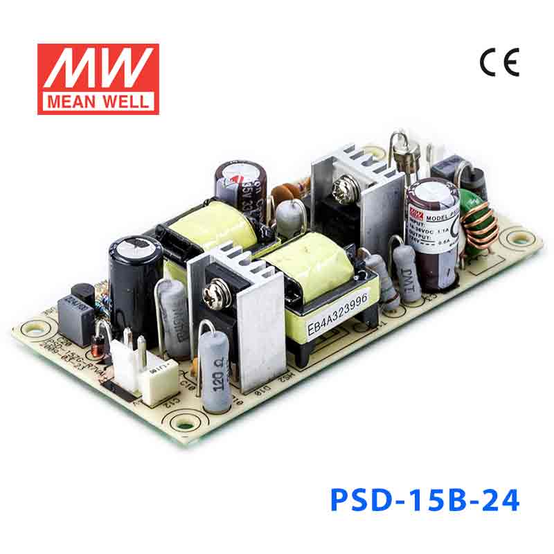PSD-15B-24 PSD-15B-24 15W 18~36V 输入 24V 0.6A 单路输出PCB板明纬DC-DC变换电源