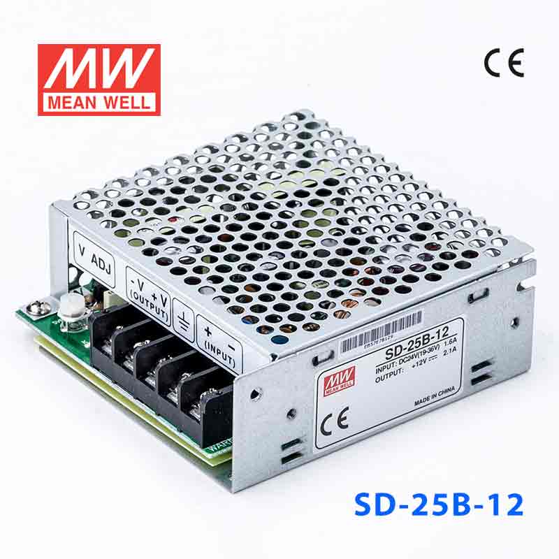 SD-25B-12 SD-25B-12 25W 19~36V 输入 12V 2.1A 输出有外壳明纬DC-DC转换电源