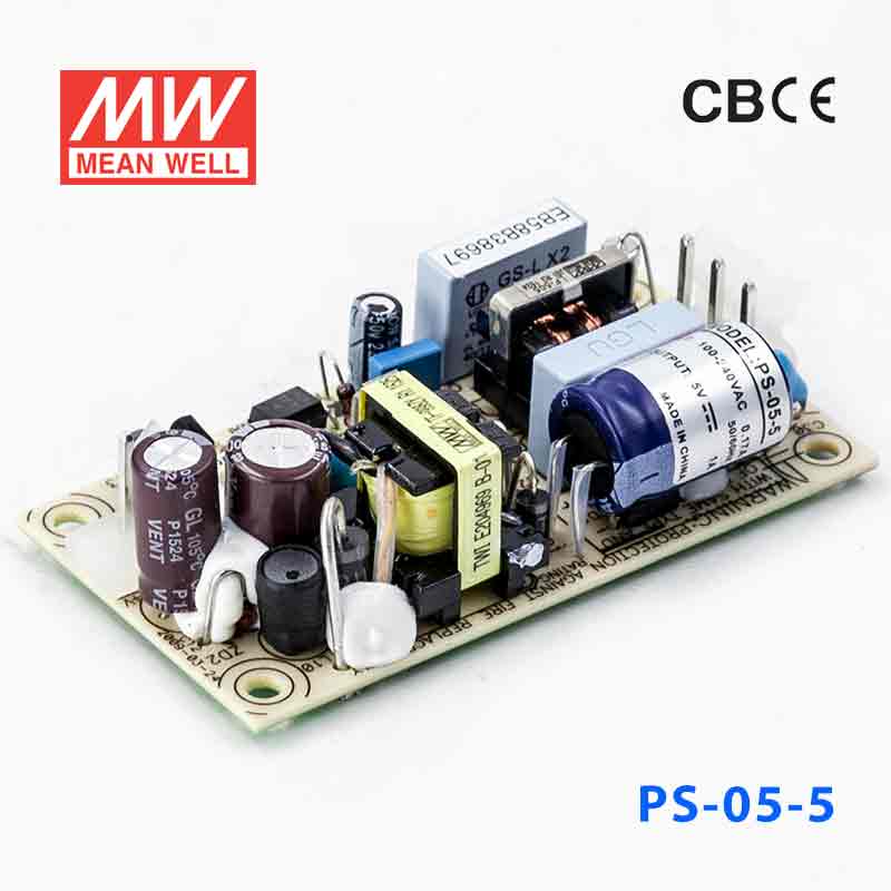 PS-05-5 PS-05-5 5W 5V 1A 单路输出无外壳PCB板明纬开关电源