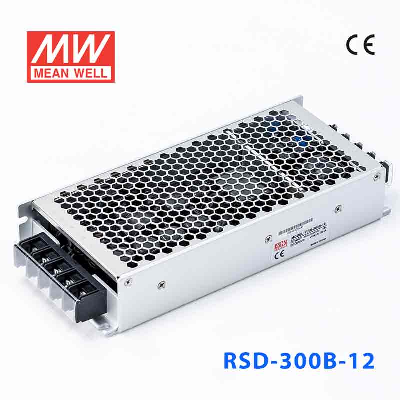 RSD-300B-12 RSD-300B-12 300W 14.4-33.6V 输入12V 22.5A 铁路用外壳型单路输出DC-DC转换明纬开关电源