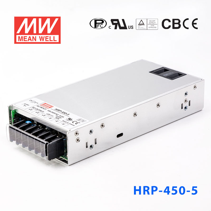 HRP-450-5 HRP-450-5 450W 5V90A 单路输出高性能内置有外壳明纬开关电源