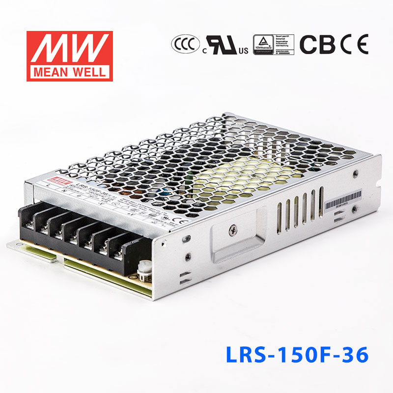 LRS-150F-36 LRS-150F-36 154.8W 36V4.3A输出 (全电压输入型)明纬超薄高性能开关电源
