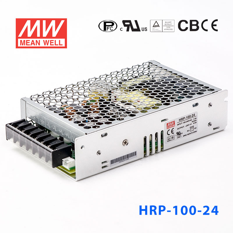 HRP-100-24 HRP-100-24 100W 24V4.5A 单路输出高性能内置有外壳明纬开关电源