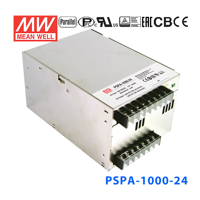 PSPA-1000-12 PSPA-1000-12明纬960W 90~264V输入 12V80A输出具有PFC和并联功能
