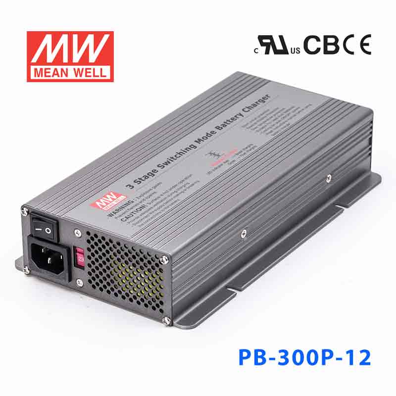 PB-300P-12 PB-300P-12 300W 14.4V21A 带PFC明纬优化三段式铅酸电池充电器