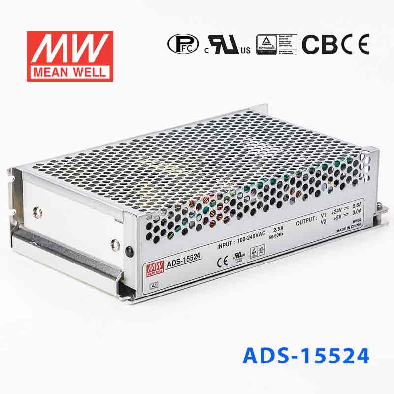 ADS-15524 ADS-15524 155W 24V6.5A 输出附加5V4A明纬双路电源