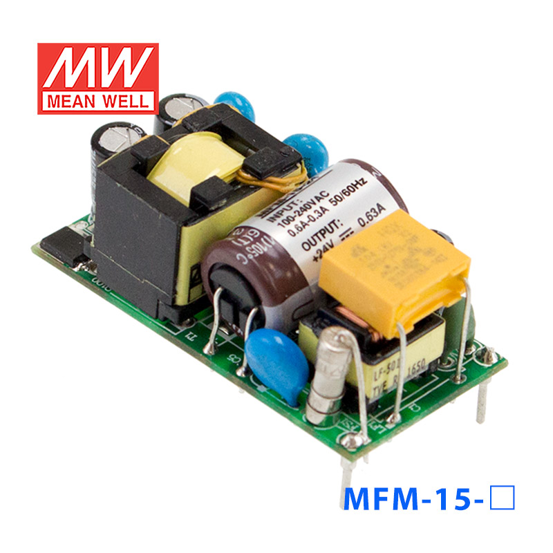 MFM-15-15 MFM-15-15台湾明纬15W 80~264V输入 15V1A输出医疗基板型电源