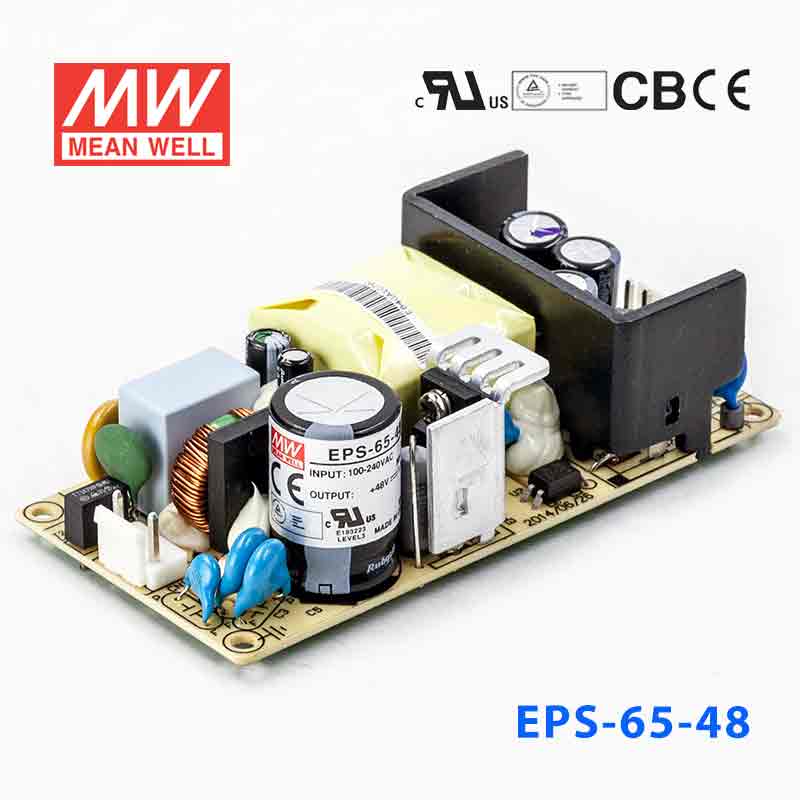 EPS-65-48 EPS-65-48 65W 48V1.36A 单路输出裸板高效低空载损耗明纬开关电源